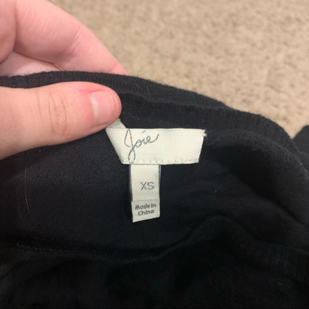$128 Joie Hilano Sweater with Lace Trim cashmere blend - Picture 3 of 4